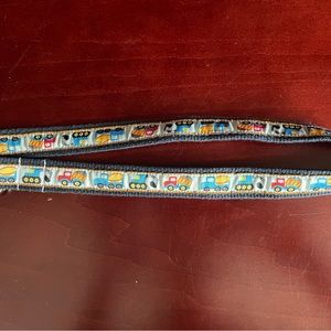 Toddler sized dump truck canvas belt from Etsy